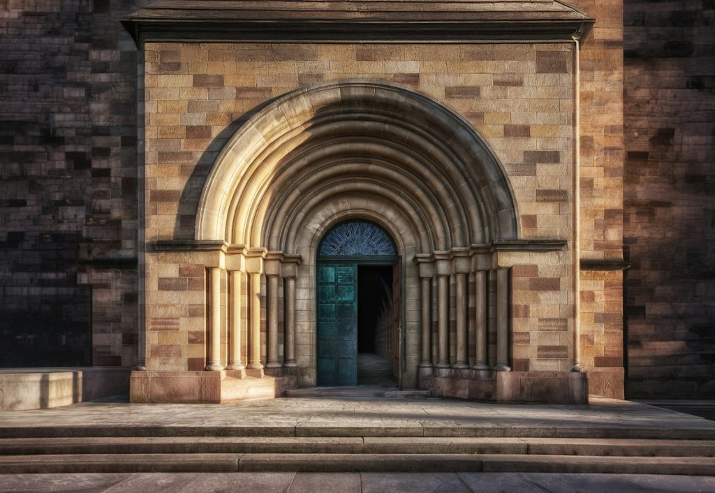 Ornate architectural doorway